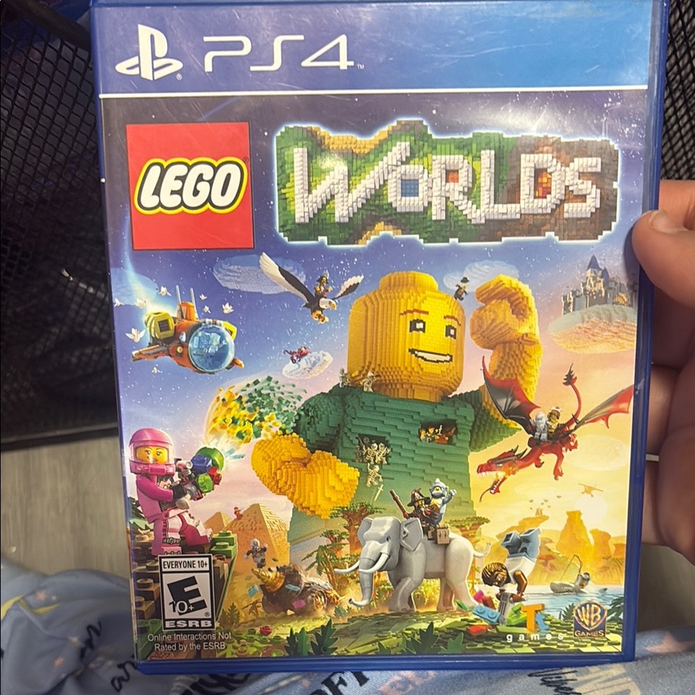 LEGO Worlds PS4 Game with Colorful Cover
